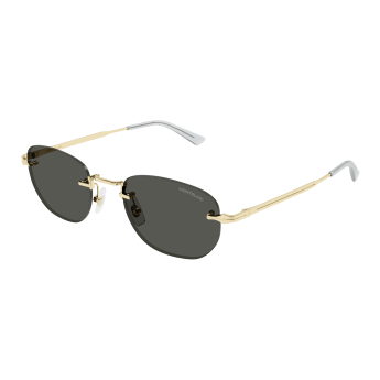 Foto Occhiali da sole Montblanc MB0303S 53 001 gold gold grey