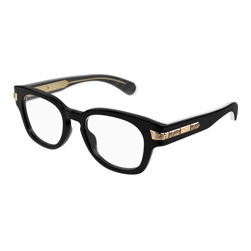 Foto Occhiali da vista Gucci GG1518O 51 001 black black transpare