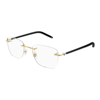 Foto Occhiali da vista Montblanc MB0274O 53 001 gold black transparen