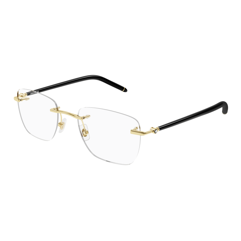 Foto Occhiali da vista Montblanc MB0274O 53 001 gold black transparen