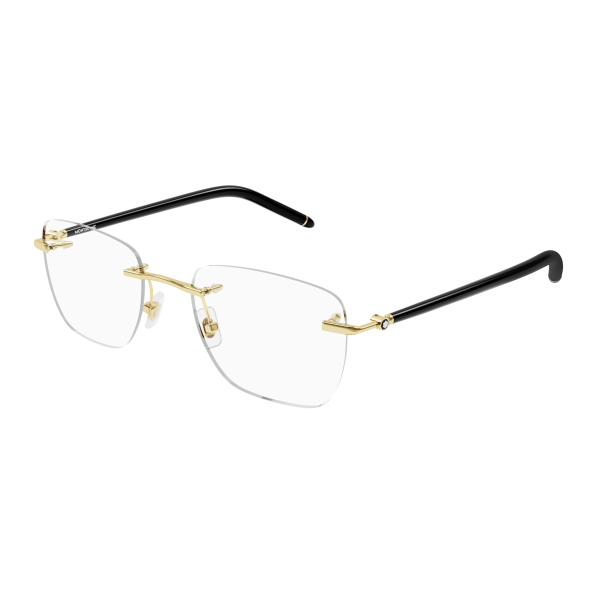 Foto Occhiali da vista Montblanc MB0274O 53 001 gold black transparen