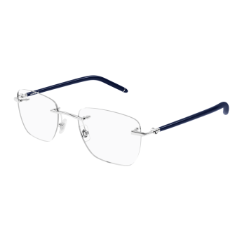 Foto Occhiali da vista Montblanc MB0274O 53 003 silver blue transpare