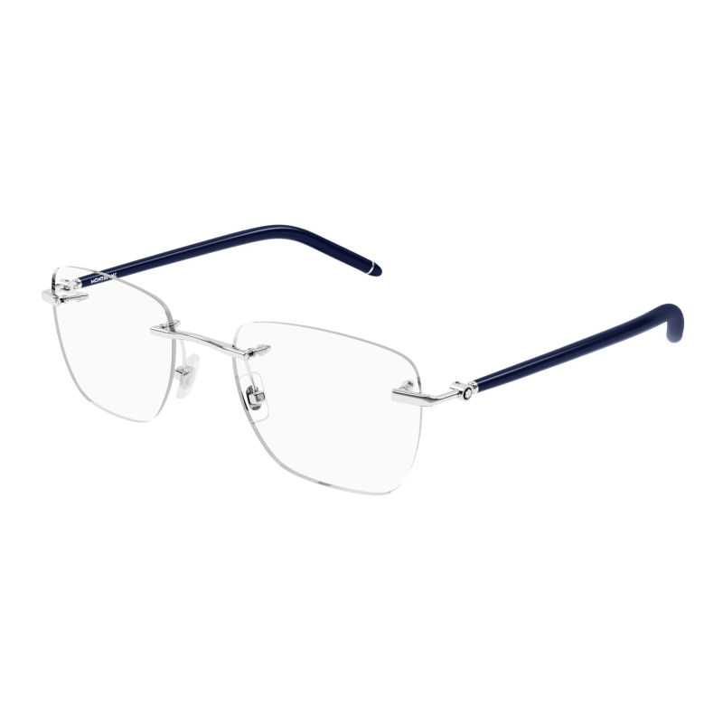 Foto Occhiali da vista Montblanc MB0274O 53 003 silver blue transpare