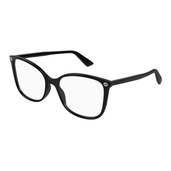 Foto Occhiali da vista Gucci GG0026O 53 001 black black transpare