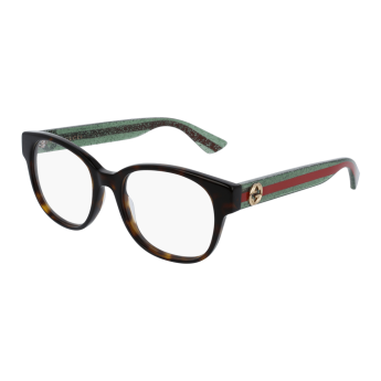 Foto Occhiali da vista Gucci GG0040O 51 002-havana-green-transpar