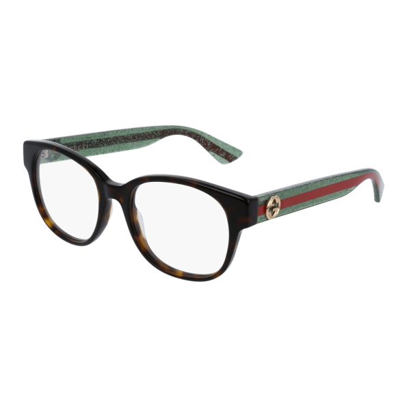 Foto Occhiali da vista Gucci GG0040O 51 002-havana-green-transpar