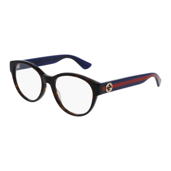 Foto Occhiali da vista Gucci GG0039O 52 003 havana blue transpare