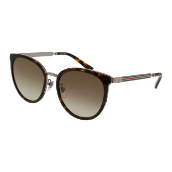 Foto Occhiali da sole Gucci GG0077SK 56 003 havana ruthenium brow