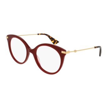 Foto Occhiali da vista Gucci GG0109O 50 006 burgundy gold transpa