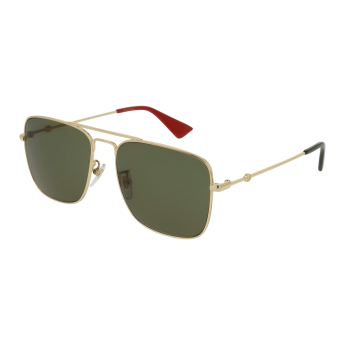 Foto Occhiali da sole Gucci GG0108S 55 003-gold-gold-green