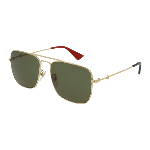 Foto Occhiali da sole Gucci GG0108S 55 003-gold-gold-green