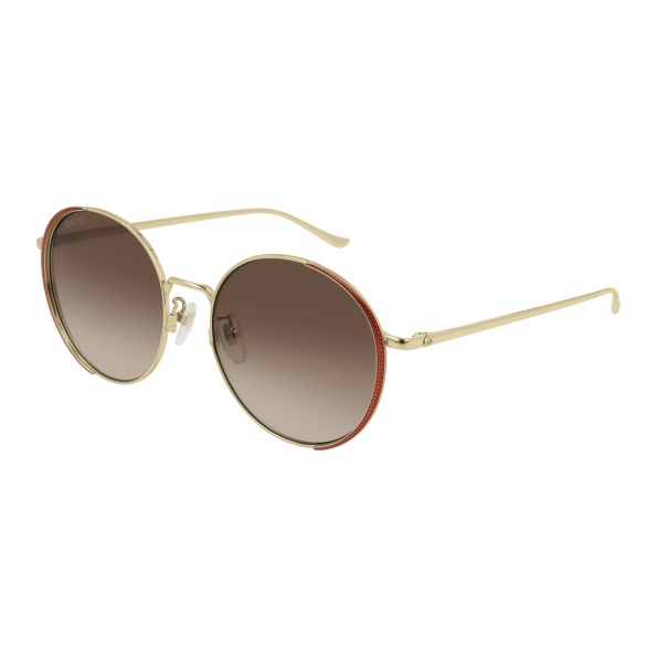 Foto Occhiali da sole Gucci GG0401SK 56 002 gold gold brown