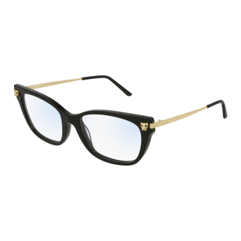 Foto Occhiali da vista Cartier CT0027O 52 004 black gold transparen