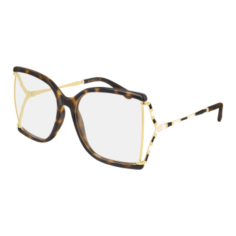 Foto Occhiali da vista Gucci GG0592O 60 002 havana gold transpare