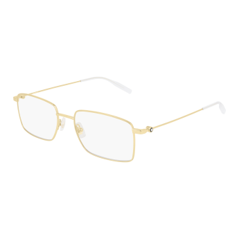 Foto Occhiali da vista Montblanc MB0076O 55 002 gold gold transparent