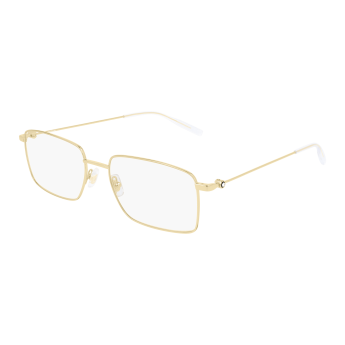 Foto Occhiali da vista Montblanc MB0076O 57 005 gold gold transparent