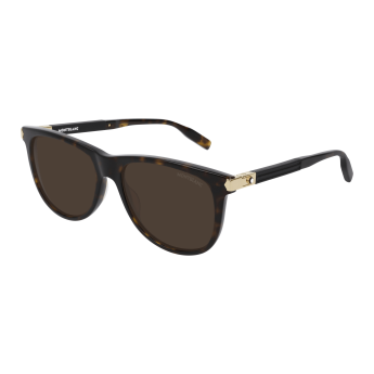 Foto Occhiali da sole Montblanc MB0031S 57 008 havana black brown