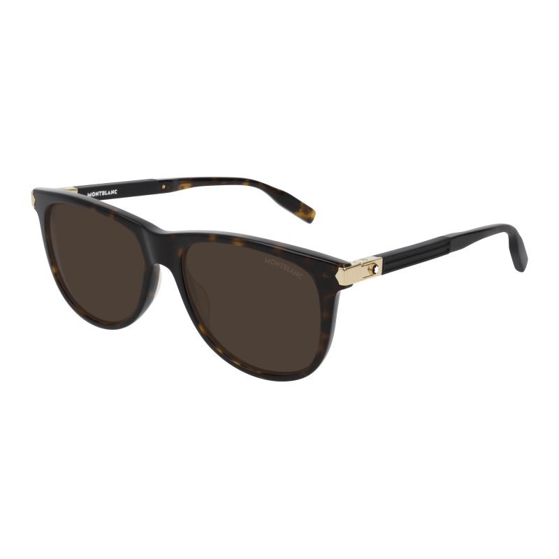 Foto Occhiali da sole Montblanc MB0031S 57 008 havana black brown