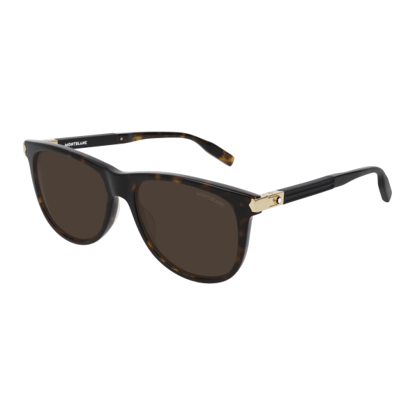 Foto Occhiali da sole Montblanc MB0031S 57 008 havana black brown