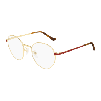 Foto Occhiali da vista Gucci GG0581O 50 007 gold red transparent