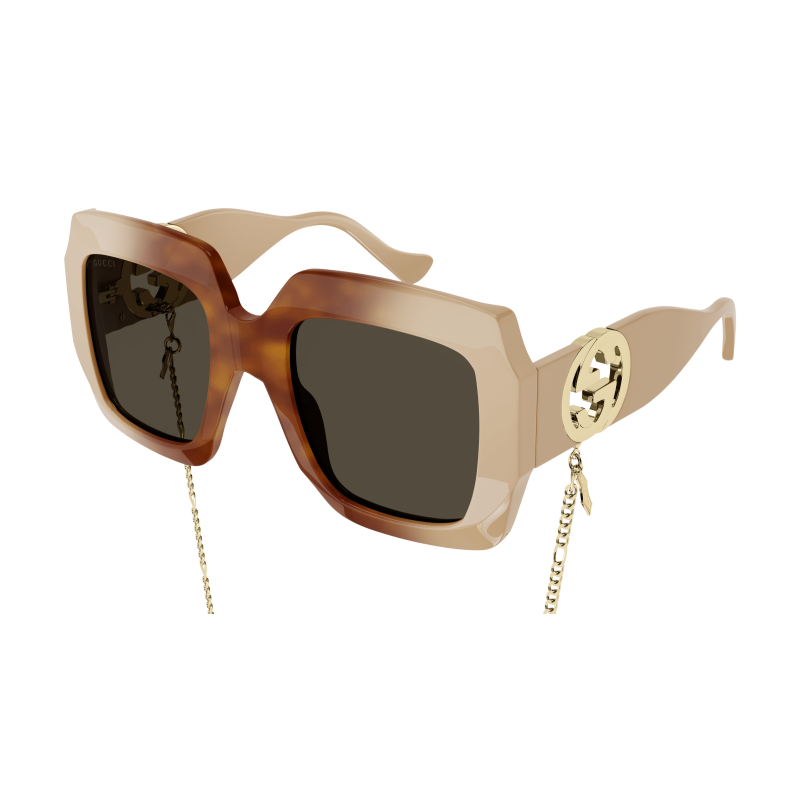 Foto Occhiali da sole Gucci GG1022S 54 003 havana ivory brown