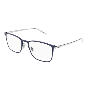 Foto Occhiali da vista Montblanc MB0193O 55 003 blue silver transpare