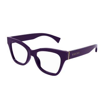 Foto Occhiali da vista Gucci GG1133O 52 002 violet violet transpa